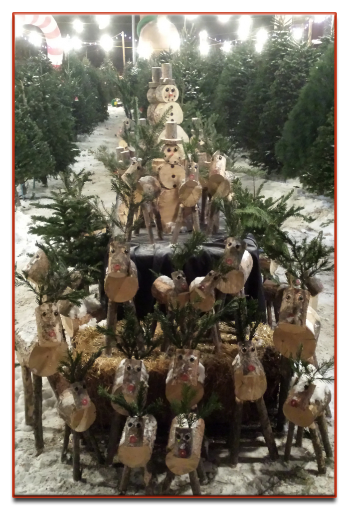 Reindeer Snowmen Display